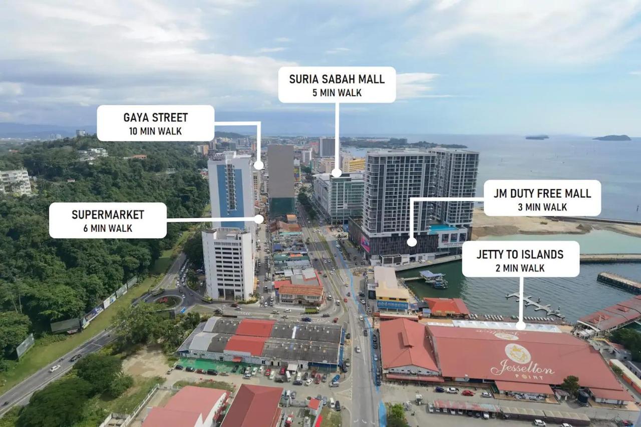 Jesselton Quay Sea View Hotel Kota Kinabalu Exterior foto